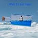 Honsheng Unsinkable Boat One Going Pirate Ship Piece Model Merry Toys in a Bottle Box Acrylic Fluid Drift Bottle Cruise Ship Paperweight Desk for Car Decoration Boys Girls Gifts (Large)