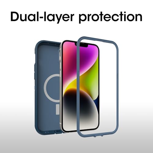 Coque iPhone 15 Plus OtterBox Defender XT MagSafe Bleu - 4