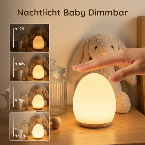 sympa Nachtlicht, Stilllicht Dimmbar mit RGB für Kinderzimmer – Ansicht 2