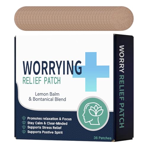 Parches Calmantes Para Aliviar El Estrés, Parches Biofrecuencia 36 Piezas/Caja, Alivio Del Estrés Apoyo Natural Del Estado De Ánimo Para Hombres Y Mujeres Para Aplica En La Sien O Detrás De La Oreja