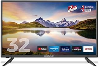 Ferguson XSTR0223 32 inch Smart HD Ready LED TV with streaming apps Netflix, Prime Video, Disney+, BBC iPlayer, ITV Hub, etc, Made in the UK