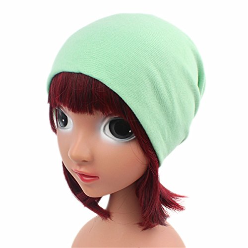 Qhome Children Plain Jersey Beanie Boys Girls Soft Slouchy Baggy Hat Warm Skull Cap for Kids Unisex3