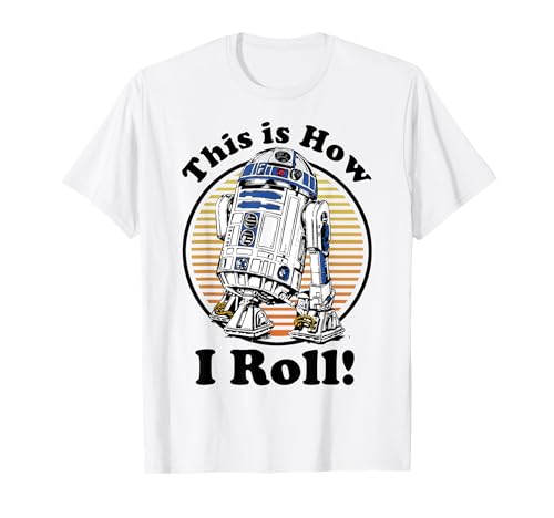 T-shirt Star Wars R2-D2 retro vintage de couleur noire pour homme