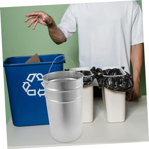 Cesto Metálico para Basura con Asa Capacidad Versátil miniatura 6