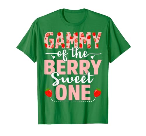 Gammy of The Berry Sweet One Birthday Strawberry Gammy T-Shirt, Men, Kelly Green, XX-Large