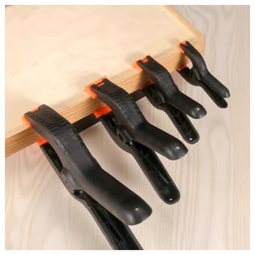 Plastic Spring Clamps Adjustable Woodworking Clamps DIY Craft Photography Background Photo Hanging Clips Laundry Drying Pegs (3.5 inches)