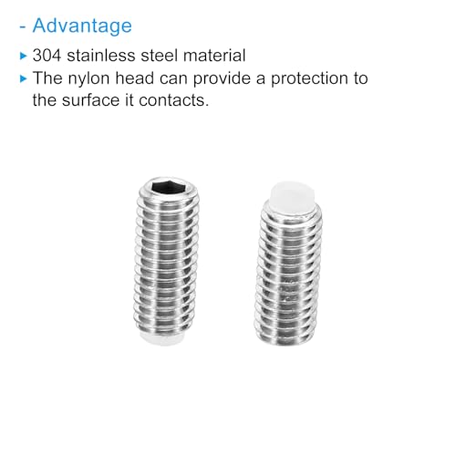 PATIKIL M5x12mm Nylon Tip Grub Screw - Image 4