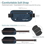 travel inspira Travel Money Belt with Slim Anti-Theft RFID Blocking Passport Holder for Travel Concealed under Clothes for Ultimate Protection of Credit Cards, Cash, Passport & Documents, Navy Blue - Image 2