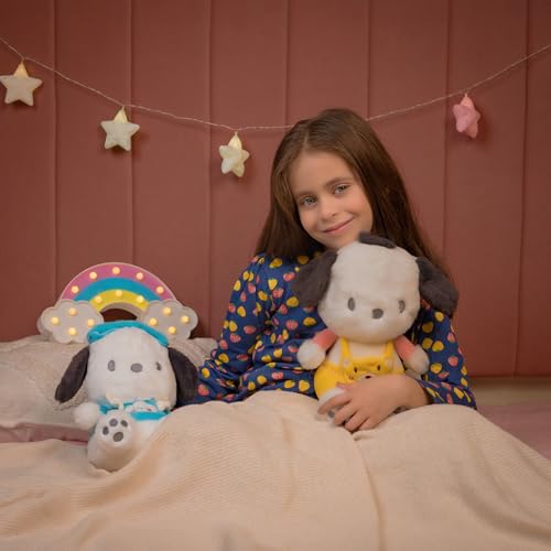 Image of Mirada Official Sanrio Pochacco Soft Plush Toy | Cute Blue Puppy Stuffed Toy for Kids & Girls | Soft Toys for Kids, Cute Soft Toys, Stuffed Animals, Plush Toy, Gift Item, Collectible Decor | 27cm