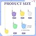 JIYIN 20 Pcs Tooth Necklace Boxes for Lost Teeth Organizer, Cute Plastic Tooth Holder Cases Baby Milk Teeth Storage Case, Colorful Tooth-Fairy Box for Kids Keepsake Ornaments Accessories (5 Color B)
