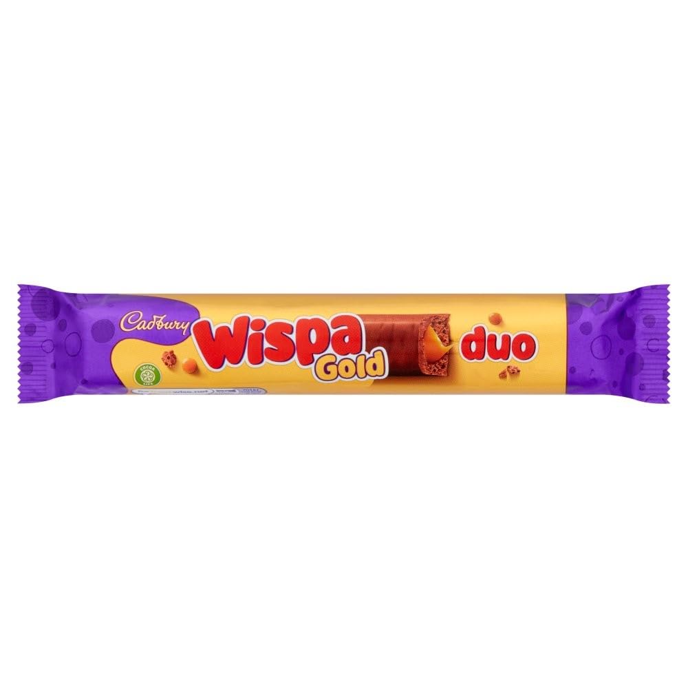 CadburyWispa Gold Duo Chocolate Bar 67g x 32 Bars - Imported from UK/Britain/England
