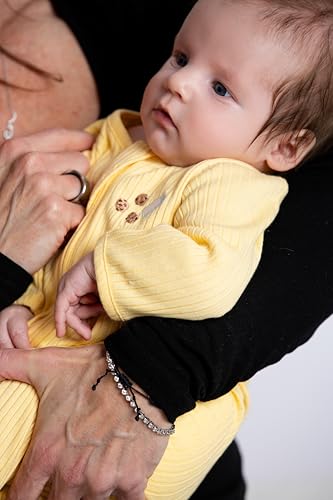 Image of monica + andy Double Zipper One Piece, 100% Organic Baby Clothes for Girls & Boys, Unisex, Preemie, Newborn & Infant Sizes