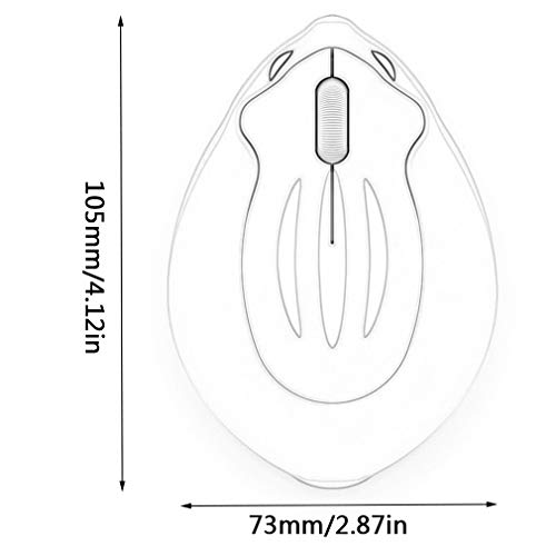 2.4Ghz Wireless Mouse Cute Hamster Shape Less Noice Portable Mobile Optical 1200Dpi Usb Mice Cordless Mouse For Pc Laptop Computer Notebook Macbook Kids Girl Gift (Blue) #TOP7