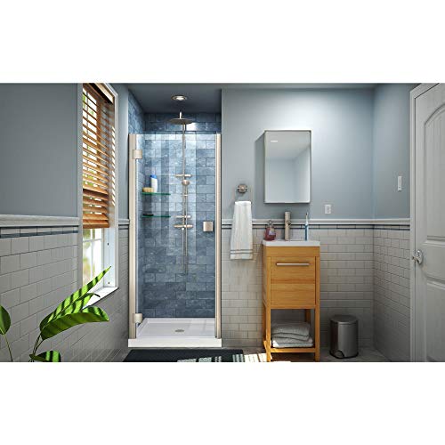 Dreamline Lumen 34-35 In. W By 72 In. H Semi-Frameless Hinged Shower Door In Oil Rubbed Bronze, Shdr-5334720-06 #TOP4