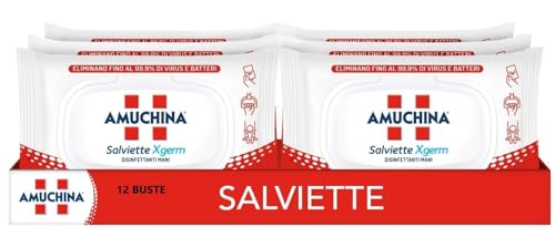 SALVIETTE XGERM DISINFETTANTI PER LE MANI AMUCHINA - BUSTA DA