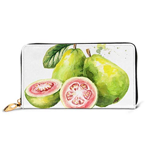 Preisvergleich Produktbild JHGFG Mode Handtasche Reißverschluss Brieftasche Rosa Guave Frucht Zusammensetzung Hand Telefon Kupplung Geldbörse Abendkupplung Blockieren Leder Brieftasche Multi Card Organizer