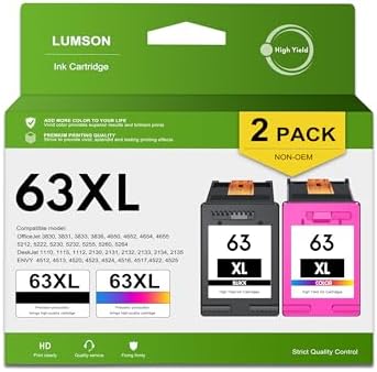 Novajet Cartouche D'encre Remanufacturée De Remplacement Pour HP 63XL - Foto 3