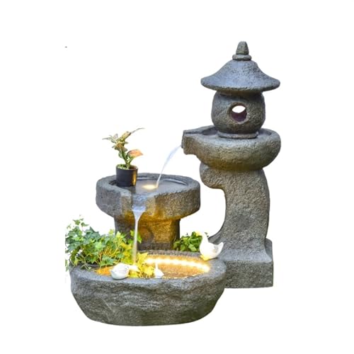 Outdoor Fountain Chinese Courtyard Interior Decoration, Rockery Water Fountain Fish