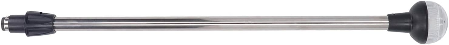 LED Anchor Lamp with Stern Light for Boat, 360°, 24 Inches, DC, 12 V, 1.5 W, IP65, Waterproof, for Marine Use