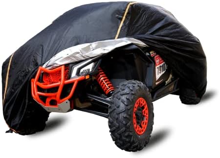 UTV Heavy Duty Waterproof All-Season Outdoor UV protetion Cover Compatible with Can Am Maverick X3 Max/DS/RS/Turbo/R - [4 Seat]