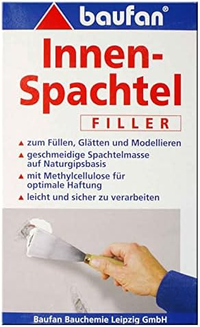 Baufan Enduit de Rebouchage - 1kg I Poudre à Base de Plâtre pour ...