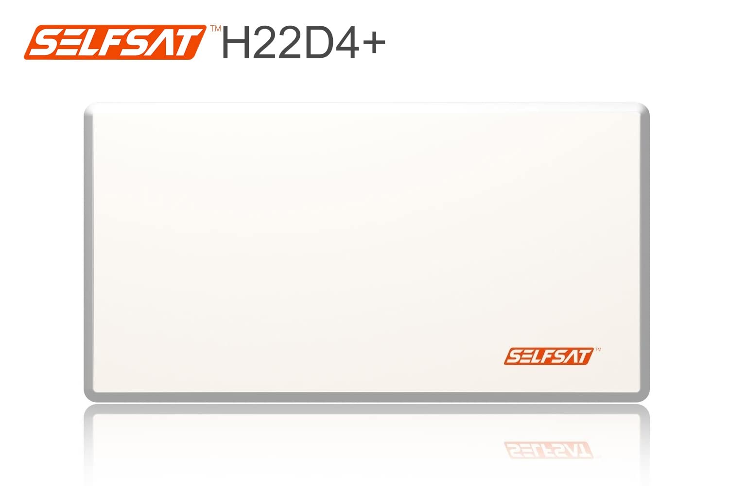 Selfsat H22D4+ 4 TV Teilnehmer SAT Flachantenne Flat +Profi Fensterdurchführung Full HD