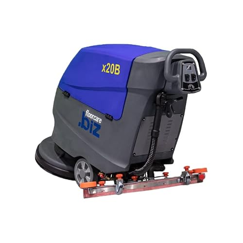 Usa-Clean Commercial Floor Scrubber Machine - Walk-Behind Battery Auto Tile Floor Cleaner Machine - 20 Inch (500Mm) Cleaning Path X20B #TOP2