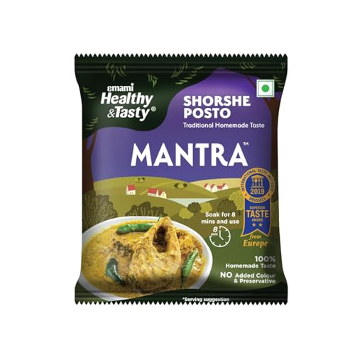 Emami Healthy & Tasty Mantra Shorshe Posto, (50g) | No Added Colour and Preservatives