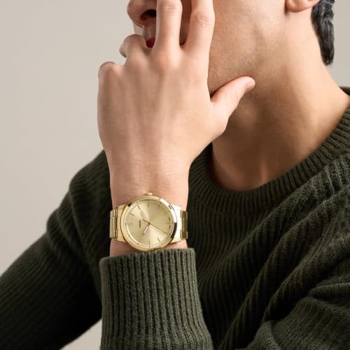 Image of Fossil Men's Minimalist Quartz Stainless Steel Three-Hand Watch for Men
