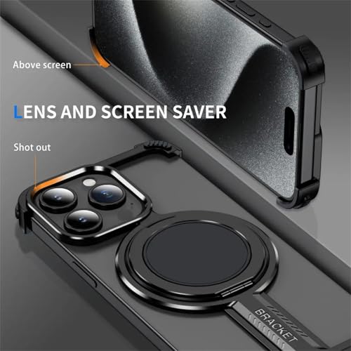 Coque magnétique iPhone 14 Pro avec béquille rotative 360° - 5