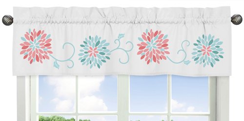 Turquoise And Coral Emma 4 Piece Kids Teen Modern Twin Bedding Set Collection #TOP3