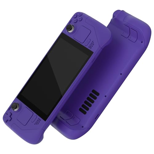 Image of eXtremeRate DIY Full Set Shell with Buttons for Steam Deck LCD, Custom Faceplate Back Plate Replacement Shell for Steam Deck LCD - Purple [Console NOT Included]