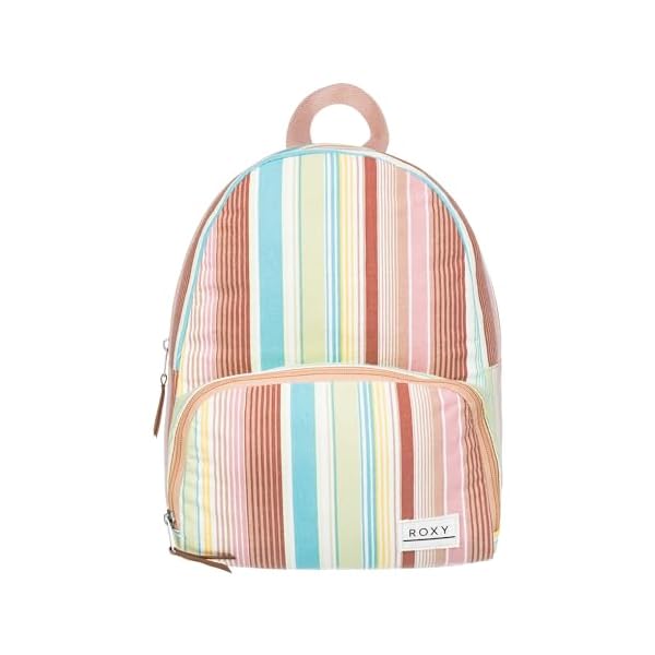 Roxy Women Always Core Backpack | Travel | Everyday Carry | Beach | Polyester | 8L Capacity - White Salty Stripe