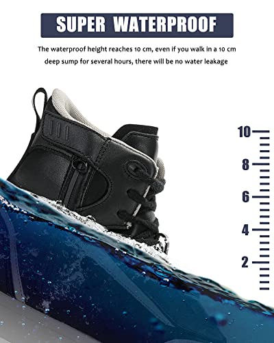 Iron Jia's Motorcycle Shoes, Men Streetbike Casual Motorcycle Riding Boots Waterproof Anti-Slip Breathable Ankle Support Protective Gear Power Sport Footwear #TOP1