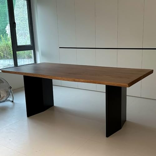 Image of Unfinished Walnut Slab Counter Top, Solid Wood Block Countertop Wooden Table Top for Kitchen Island/Workbench/Workbenches/Cabinets, Easy-to-cut(5x16cm/2x6.3in)