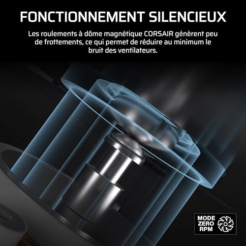 CORSAIR Nautilus 360 RS ARGB Refroidisseur Liquide pour CPU – 360mm AIO – Faible Bruit – Connexion Directe de Carte Mère – Intel LGA 1851/1700, AMD AM5/AM4 – 3X RS120 ARGB Ventilateurs Inclus – Blanc