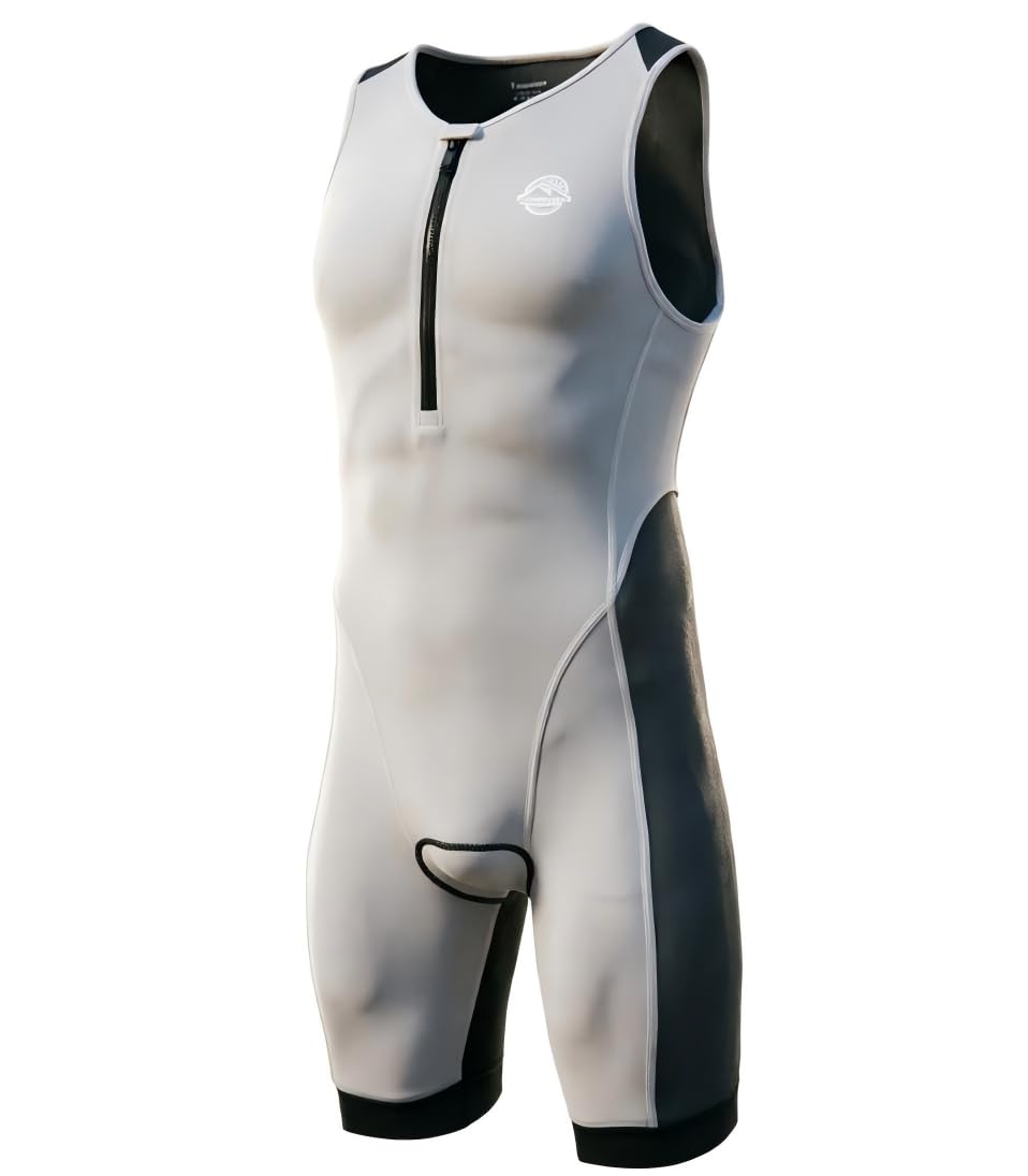 Combinaison de triathlon pour homme à séchage rapide, combinaison de plongée pour la natation, la course à pied, le cyclisme, combinaison de triathlon Ironman respirante, légère et