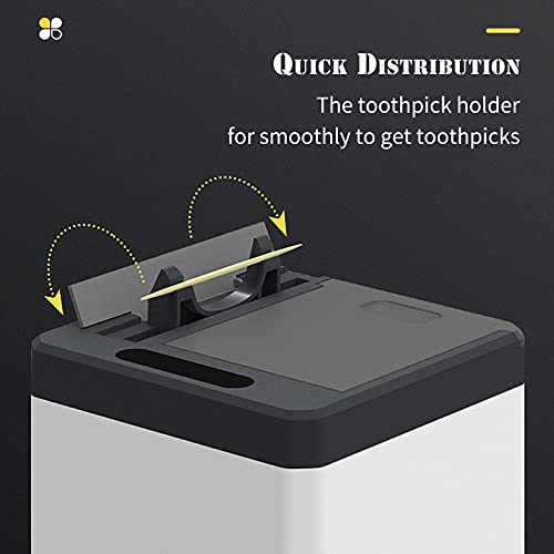 yeacher Distribuidor automático de palitos de dente Sensor infravermelho Mesa porta-palitos de mão l