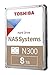 Toshiba N300 8TB NAS 3.5-Inch Internal Hard Drive - CMR SATA 6 GB/s 7200 RPM 512 MB Cache - HDWG780XZSTA