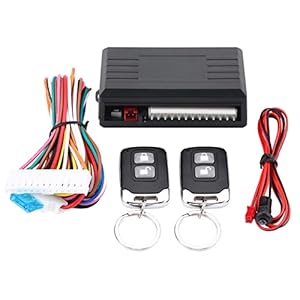 Car Keyless Entry System, Remote Cars Door Lock Kits Universal Vehicle Central Locking Control Set with Hardwired Controlling Box 2 Key Fobs for Truck Versatile Automotive Security Supplies