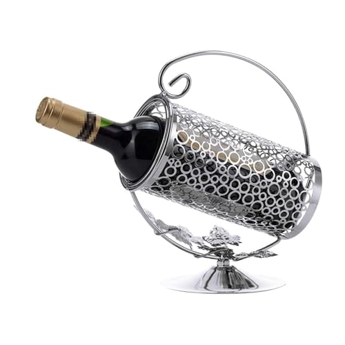 Botellero creativo de aleación de zinc con diseño de patrón elegante, moderno y minimalista para el hogar, cocina, bar