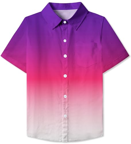 Image of SANGTREE Girls and Women Plaid Shirt Short Sleeve Button Down Summer Blouses Tops