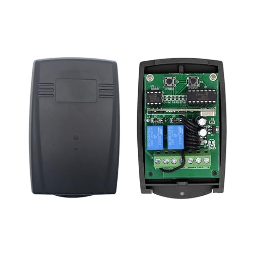 Abrepuertas automático, Receptor de puerta de garaje Tuya, 2 canales, 433mhz, 433,92 mhz, interruptor controlador multimarca de código rodante fijo Universal(DC 12V-24VX1-01)