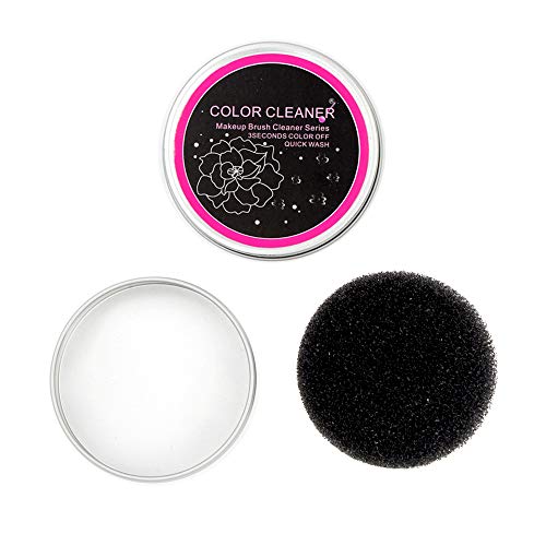 Color Removal Sponge Dry Makeup Brush Quick Cleaner Sponge Removes Shadow Color From Your Brush Without Water Or Chemical Solutions Compact Size For Travel #TOP3