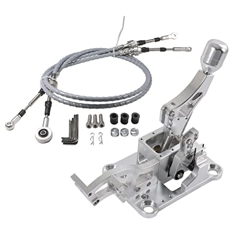 RADHLBNIU Billet Racing Short Shifter Cables Bracket Kit Compatible with Honda RSX Type-S & K-Series Civic Integra EG EK CRX Cover