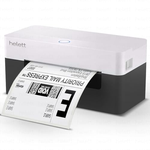 helett® H30C USB Direct Thermal 4×6 Shipping Label Printer(Barcode) Adjustable Label Size|203DPI Resolution|152mm/s Printing Speed Compatible with...