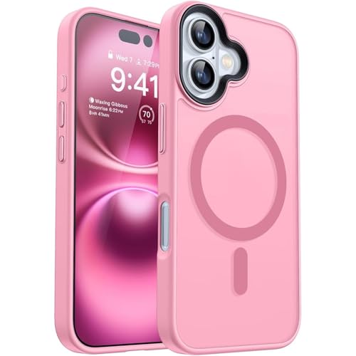 Coque iPhone 13 Pro Rose Rigide Transparente Mate Coque Armor