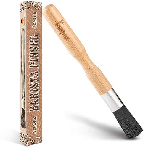 lampox Barista Pinsel Reinigungspinsel Kaffeepinsel Kaffee Pinsel Kaffeebürste Reinigungsbürste für Siebträgermaschine Kaffeevollautomat Espressomaschine Küchenpinsel