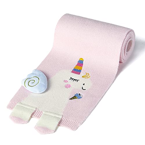 Kids Winter Scarf Toddler Girls Cute Knit Scarf Baby Warm Scarves Neck Warmer3