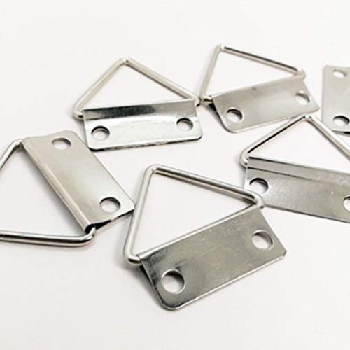 Image of DOITOOL Wall Mounted Hooks 100pcs Triangle Photo Frame Hooks Triangle Shaped Picture Photo Frame Hanging Hanger Rings Hooks for Wooden Frame and Cross Picture Hanging Hooks
